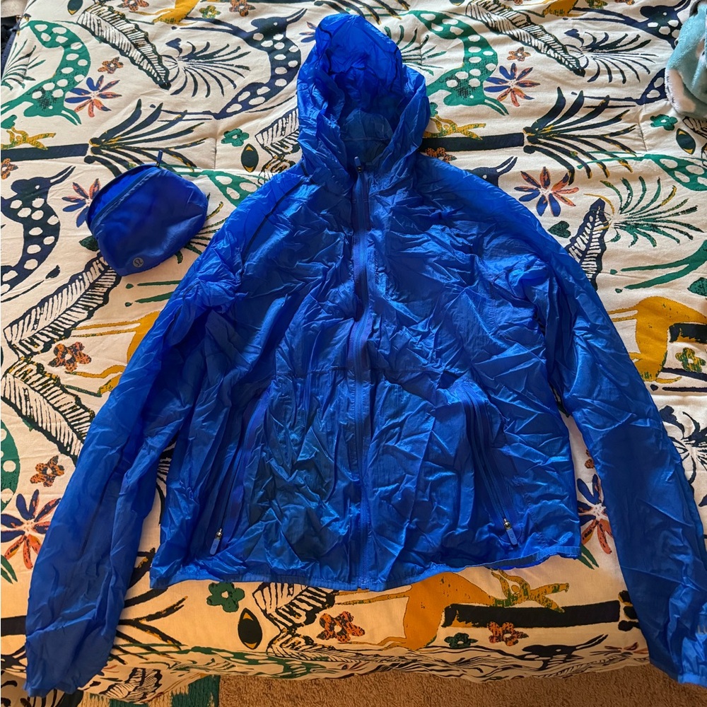 Lululemon Packable Blue Jacket with Hood